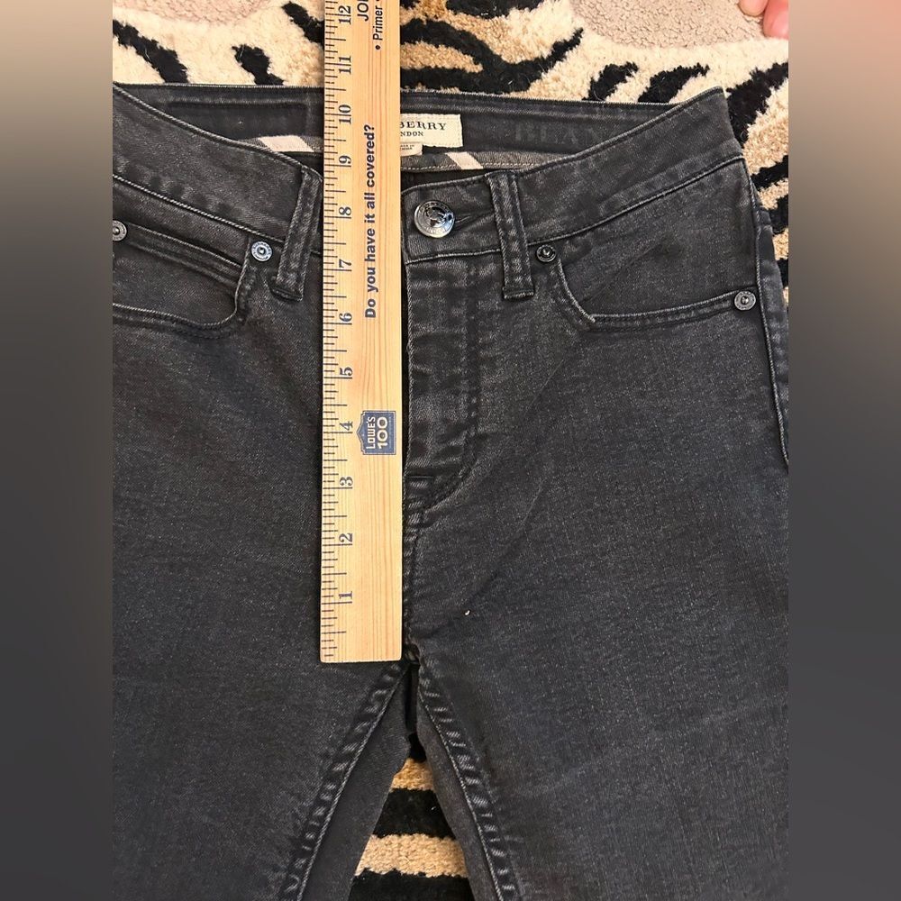 BURBERRY London womens 'Blangdon' Black Boot Cut Jeans Sz 26 - Picture 9 of 14